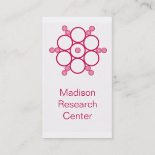 Carte de visite Mod Circles, Magenta