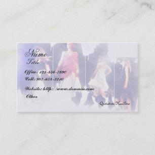 Carte De Visite Mode/concepteur d'habillement