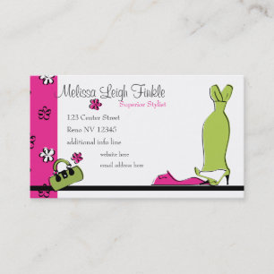Carte De Visite Mode de Fling de ressort