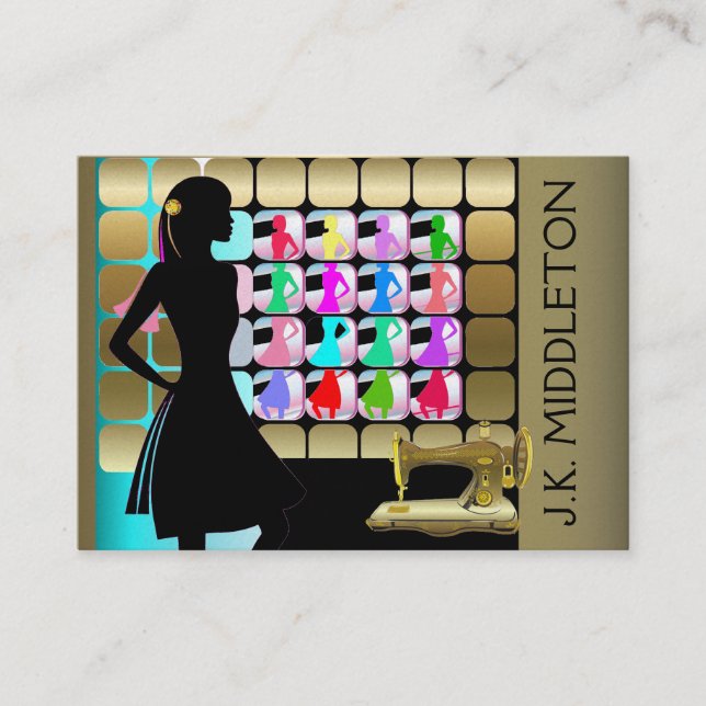 Carte De Visite Mode / Designer / Seamstress - SRF (Devant)