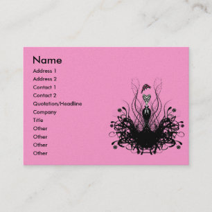 Carte De Visite Mode Diva - avec fleurs