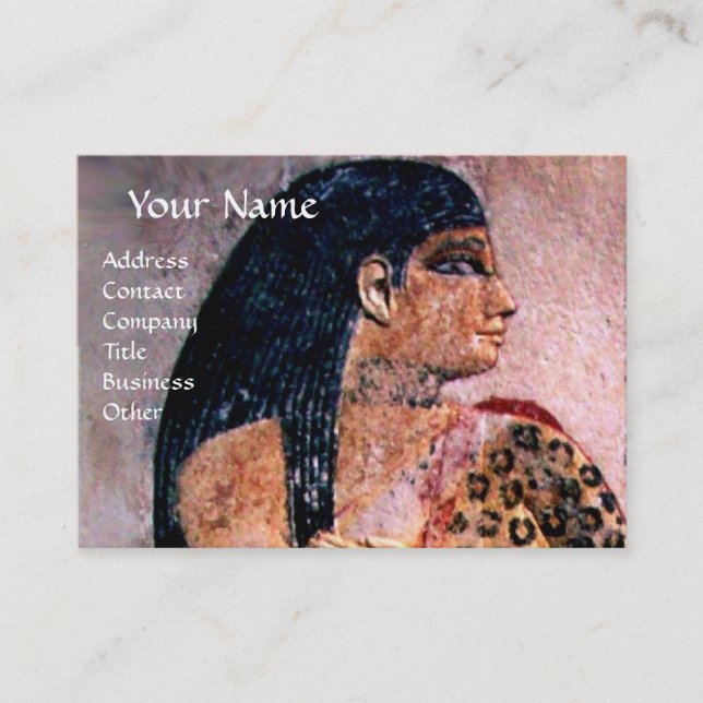 CARTE DE VISITE MODE ET BEAUTÉ DU MONOGRAM D'ÉGYPTE ANTIQUE (Devant)