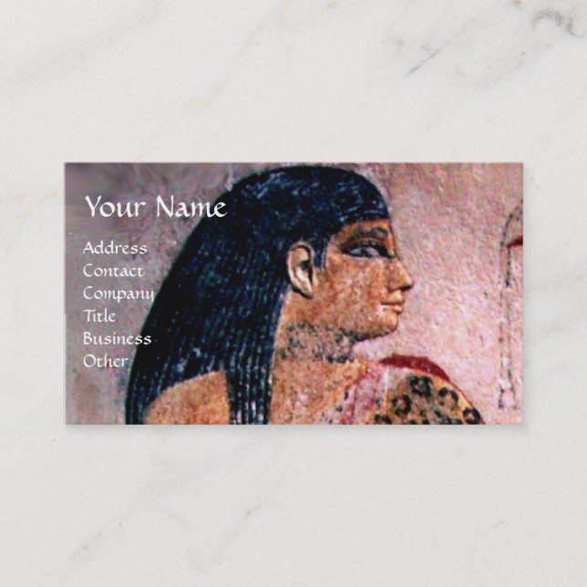 CARTE DE VISITE MODE ET BEAUTÉ DU MONOGRAM D'ÉGYPTE ANTIQUE (Devant)