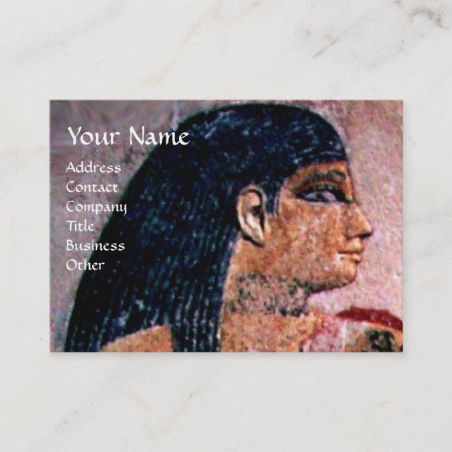 CARTE DE VISITE MODE ET BEAUTÉ DU MONOGRAM D'ÉGYPTE ANTIQUE (Devant)
