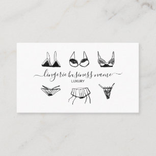 Carte De Visite Mode lingerie