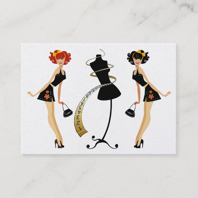 Carte De Visite Mode / Seamstress / Gestion du poids (Devant)