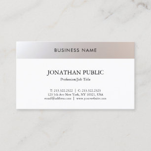 Carte De Visite Mode Simple Moderne Professionnel Branché