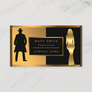 Carte De Visite Mode tendance luxueuse Ajouter votre texte