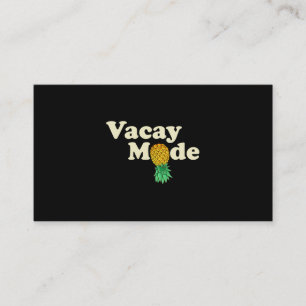 Carte De Visite Mode Vacance À L'Aiguille Vers Le Bas Vacance Funn