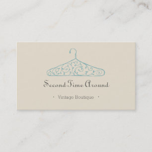 Carte De Visite Mode vintage Chic Boutique Hanger