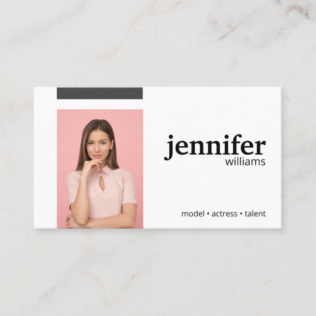 Carte De Visite Model Acress (Devant)