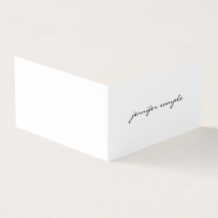 Carte De Visite Modèle à la mode simple élégant minimaliste