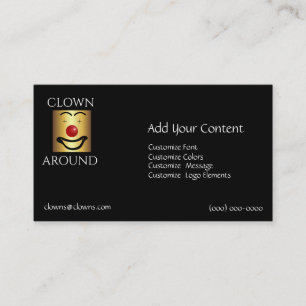Carte De Visite Modèle Abstrait de Logos comiques