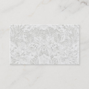 Carte De Visite Modèle - arrière - plan blanc de dentelle