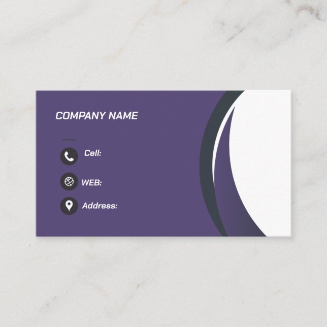 CARTE DE VISITE MODÈLE BASIC (Devant)