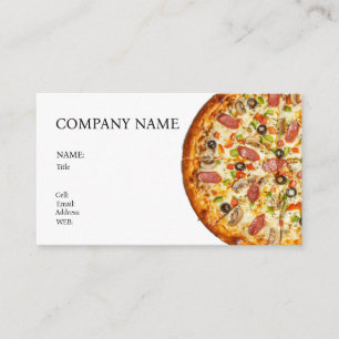 CARTE DE VISITE MODÈLE BASIQUE PIZZA