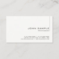 Modèle blanc simple et élégant personnalisé