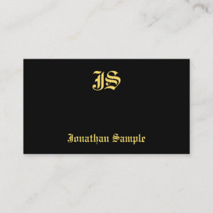 Carte De Visite Modèle Classic Vieux Style Texte Monogramme Élégan