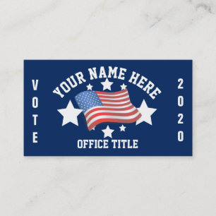 Carte De Visite Modèle de campagne patriotique