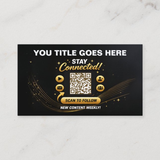 Carte De Visite Modèle de conception de code QR pour la connexion  (Devant)