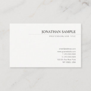 Carte De Visite Modèle de design simple et moderne professionnel