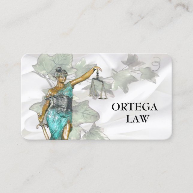 Carte De Visite Modèle de la justice (Devant)