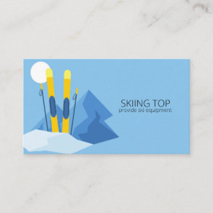 Carte De Visite Modèle de location de ski