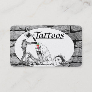 Carte de visite Modèle de tatouage