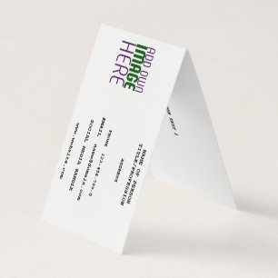 CARTE DE VISITE MODÈLE DE TEXTE D'IMAGE BLANCHE SIMPLE MODERNE
