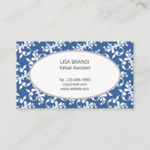 Carte de visite Modèle décoratif à motifs floraux