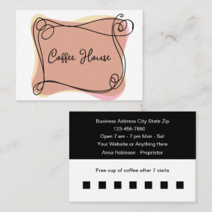 Carte De Visite Modèle des récompenses client de la Boutique de ca
