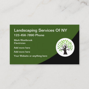 Carte de visite Modèle du logo du service d'amén