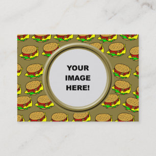 Carte De Visite Modèle, frontière d'hamburger