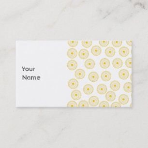 Carte De Visite Modèle jaune de petit gâteau