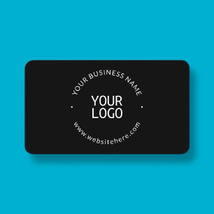 Carte De Visite modèle minimaliste cool   noir