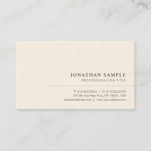 Carte De Visite Modèle minimaliste élégant moderne professionnel