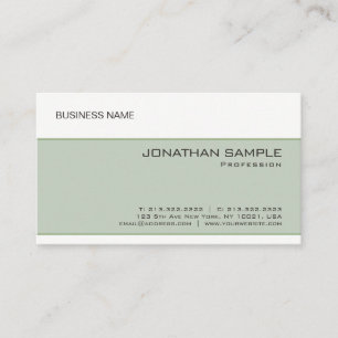 Carte De Visite Modèle minimaliste moderne élégant personnalisé