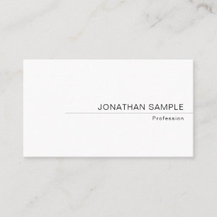 Carte De Visite Modèle minimaliste moderne et élégant personnal