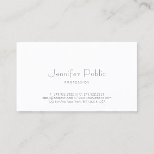 Carte De Visite Modèle minimaliste professionnel tendance moderne