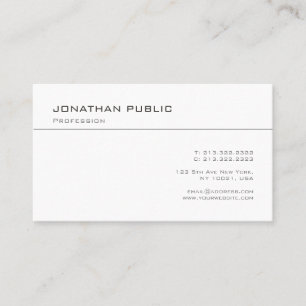 Carte De Visite Modèle moderne tendance Professionnel élégant