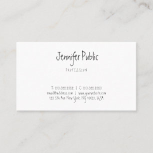 Carte De Visite Modèle moderne tendance propre élégant Script à ma