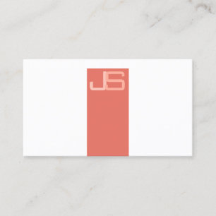 Carte De Visite Modèle Monogramme moderne professionnel