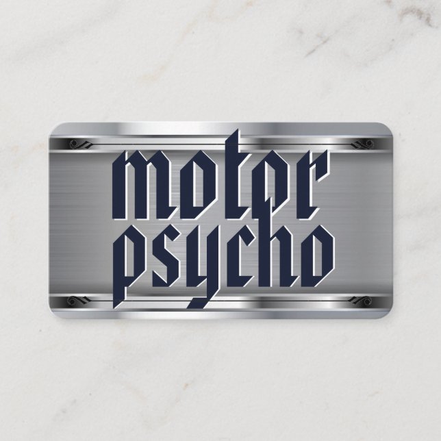   Carte de visite Modèle Motorpsycho (Devant)