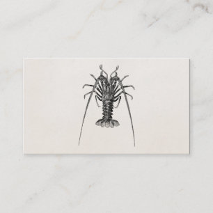 Carte De Visite Modèle personnalisé vintage de langouste