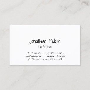 Carte De Visite Modèle professionnel de design minimaliste élégant