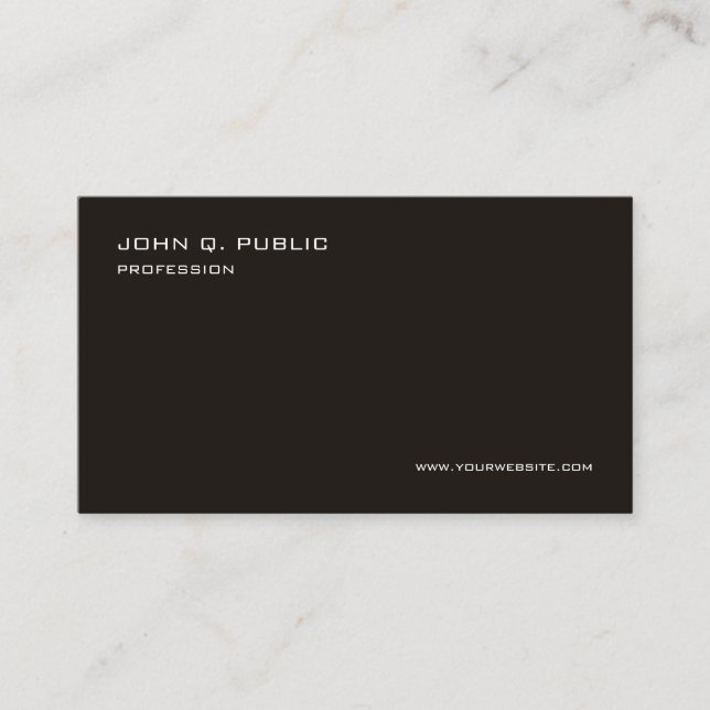 Carte De Visite Modèle professionnel élégant et moderne personnali (Devant)