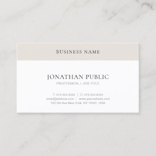 Carte De Visite Modèle professionnel moderne tendance simple éléga