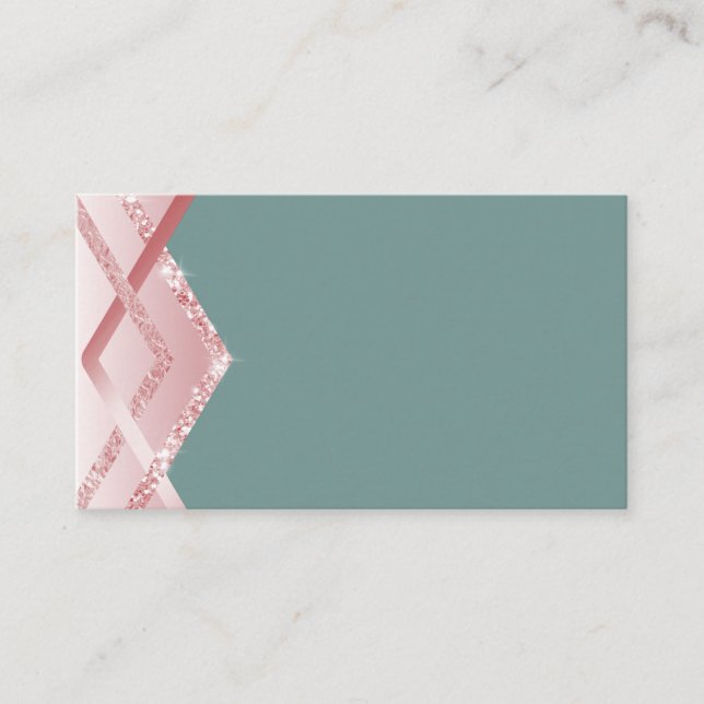Carte De Visite MODÈLE Rosegold Parties scintillant Foil Look (Devant)
