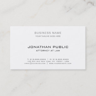 Carte De Visite Modèle simple élégant moderne de cabinet juridique