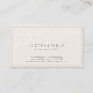 Carte De Visite Modèle simple, moderne et créatif Haut